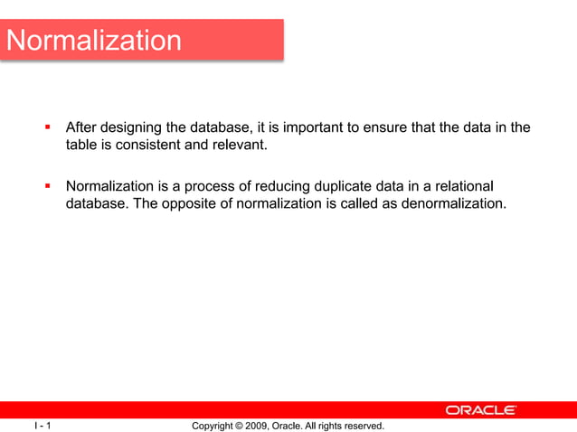 Normalization.ppt What is Normalizations | PPT