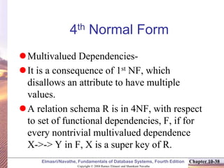 Navathe Normalization Solution normalization in SQL BEST NOTES PPT AVAILABLE | PPTX