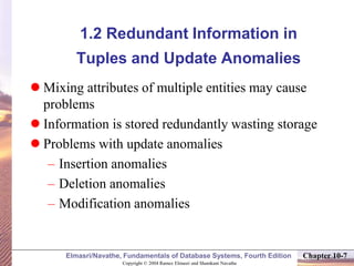 Navathe Normalization Solution normalization in SQL BEST NOTES PPT AVAILABLE | PPTX