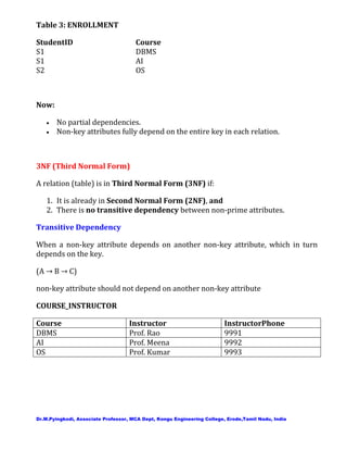 Database Normalization and Functional Dependencies | PDF