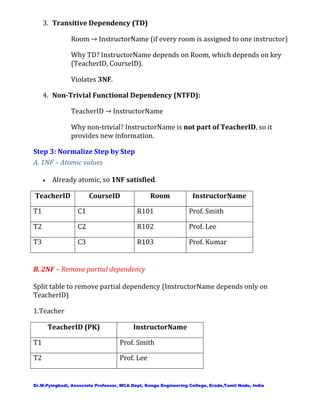 Database Normalization and Functional Dependencies | PDF