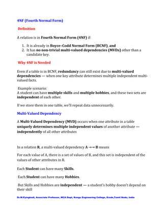 Database Normalization and Functional Dependencies | PDF