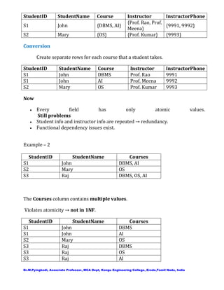 Database Normalization and Functional Dependencies | PDF