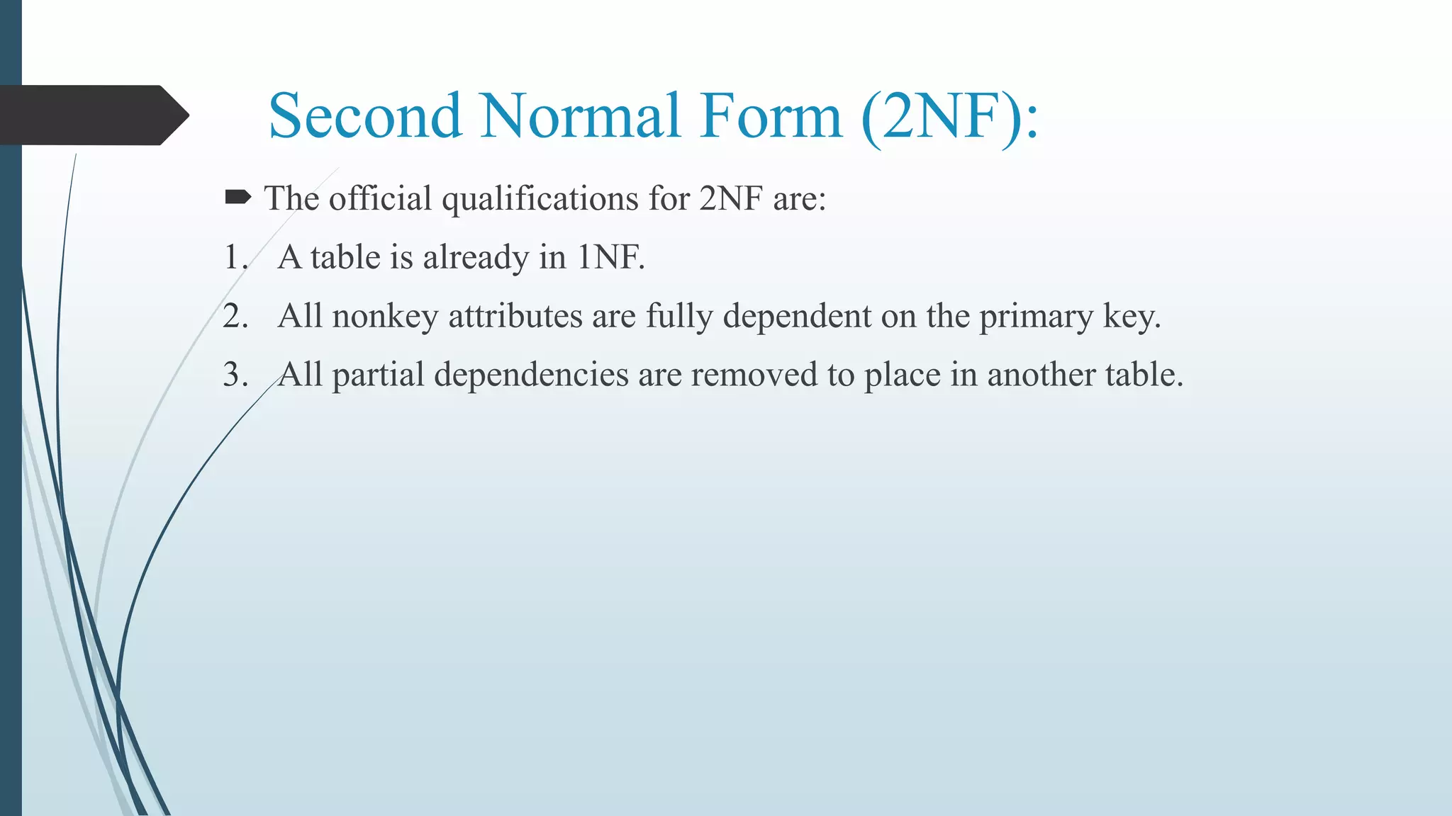 Normalization | (1NF) |(2NF) (3NF)|BCNF| 4NF |5NF | PDF | Databases ...