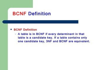 Normalization case | PPT