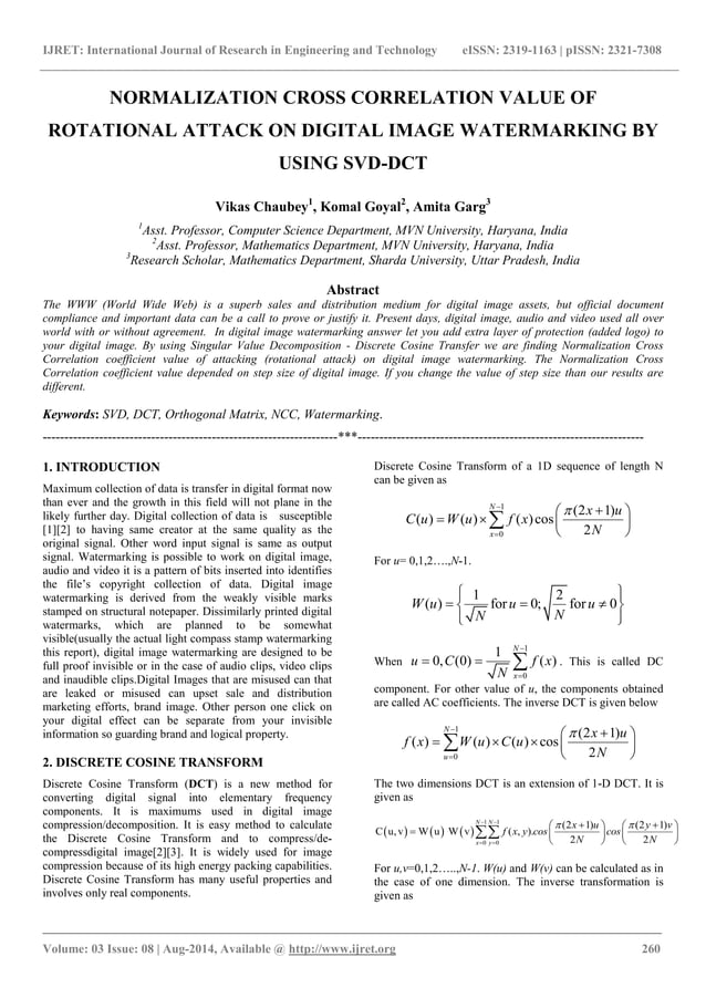 Normalization cross correlation value of | PDF