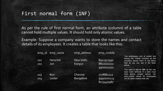 Normalization in DBMS | PDF