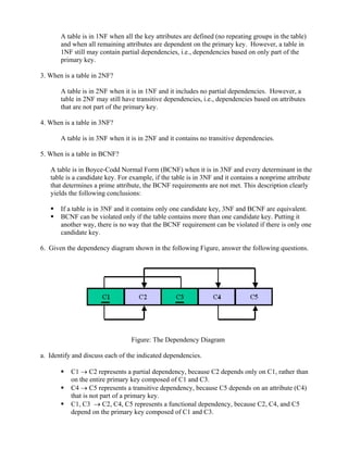 Database design normalization note and exercise | PDF | Databases ...