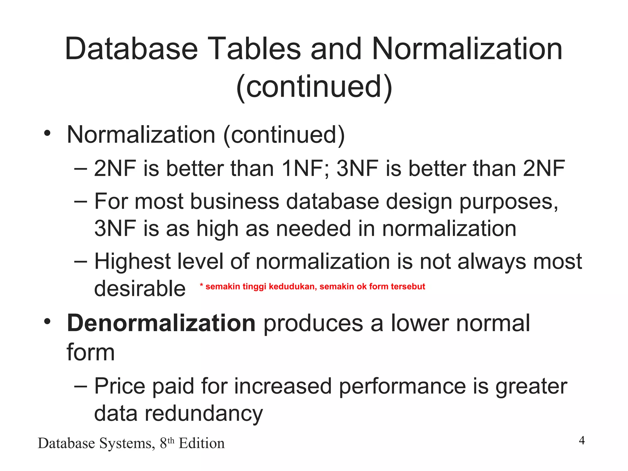 Normalization of database tables | PPT