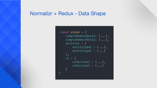 Normalizr + Redux - Data Shape
 