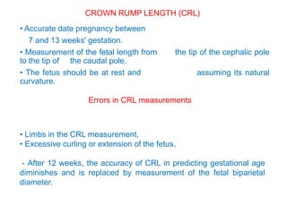 Normal Crown Rump Length Normal Pregnancy Ultrasound- signs of yearly pregnancy , 2 and 3 ...