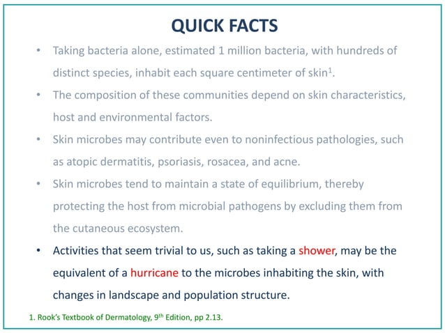 Normal Skin Flora | PPTX | Skin and Dermatology | Diseases and Conditions
