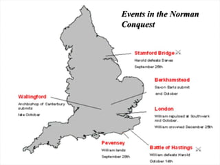 Events in the Norman
Conquest
 