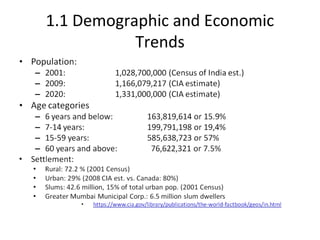 1.1 Demographic and Economic
Trends
 