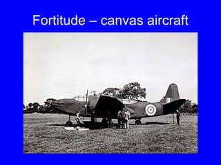 Fortitude – canvas aircraft 
 