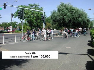 Davis, CA Road Fatality Rate:  1 per 100,000 
