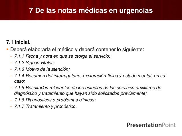 Norma oficial mexicana nom 004-ssa3-2012, del expediente clinico