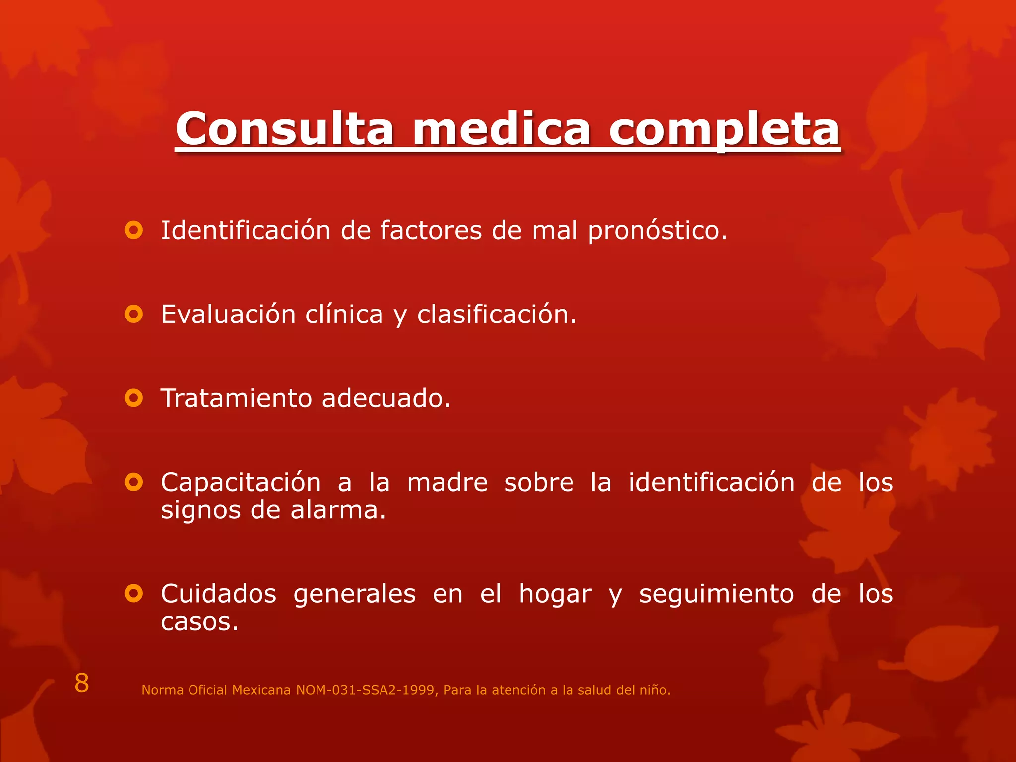 Norma oficial mexicana nom 031-ssa2-1999, para la atención | PPTX