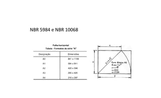 NBR 5984 e NBR 10068

 