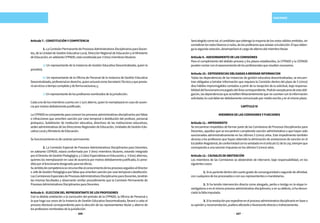 226 227
SANCIONES
Artículo7.-CONSTITUCIÓNYCOMPETENCIA
	 1.LaComisiónPermanentedeProcesosAdministrativosDisciplinariosparaDocen-
tes, de la Unidad de Gestión Educativa Local, Dirección Regional de Educación y el Ministerio
deEducación,enadelanteCPPADD,estáconstituidapor3(tres)miembrostitulares:
	 a) Un representante de la Instancia de Gestión Educativa Descentralizada, quien la
presidirá;
	 b) Un representante de la Oficina de Personal de la Instancia de Gestión Educativa
Descentralizada,profesionalenderecho,quienactuarácomoSecretarioTécnicoyquepresta-
ráserviciosatiempocompletoydeformaexclusiva;y,
	 c)Unrepresentantedelosprofesoresnombradosdelajurisdicción.
Cadaunodelosmiembroscuentacon1(un)alterno,quienloreemplazaráencasodeausen-
ciapormotivodebidamentejustificado.
LaCPPADDescompetenteparaconocerlosprocesosadministrativosdisciplinariosporfaltas
o infracciones que ameriten sanción por cese temporal o destitución del profesor, personal
jerárquico, Subdirector de institución educativa, directivos de las instituciones educativas,
sedes administrativas de las Direcciones Regionales de Educación, Unidades de Gestión Edu-
cativaLocalyMinisteriodeEducación.
Sufuncionamientoesdecarácterpermanente.
	 2. La Comisión Especial de Procesos Administrativos Disciplinarios para Docentes,
en adelante CEPADD, estará conformada por 3 (tres) miembros titulares, estando integrada
porelDirectordeGestiónPedagógica,y2(dos)EspecialistasenEducación;y 3(tres)alternos,
quienes los reemplazarán en caso de ausencia por motivo debidamente justificado, Es presi-
didaporelfuncionariodesignadoparatalefecto.
SuámbitodecompetenciasecircunscribealconocimientodelosprocesosseguidosalDirector
oJefedeGestiónPedagógicaporfaltasqueameritensanciónporcesetemporalodestitución.
LasComisionesEspecialesdeProcesosAdministrativosDisciplinariosparaDocentes,tendrán
las mismas facultades y observarán similar procedimiento que la Comisión Permanente de
ProcesosAdministrativosDisciplinariosparaDocentes.
Artículo8.-ELECCIONDELREPRESENTANTEDELOSPROFESORES
Con la debida antelación a la conclusión del período de la CPPADD, la Oficina de Personal o
la que haga sus veces de la Instancia de Gestión Educativa Descentralizada, llevará a cabo el
proceso electoral correspondiente para la elección de los representantes titular y alterno de
losprofesoresnombradosdelajurisdicción.
Seráelegidocomotal,elcandidatoqueobtengalamayoríadelosvotosválidosemitidos,sin
considerarlosvotosblancosonulos,delosprofesoresqueasistanalaelección.Elqueobten-
galasegundavotación,desempeñaráelcargodealternodelmiembrotitular.
Artículo9.-ASESORAMIENTODELASCOMISIONES
Para el cumplimiento del debido proceso y los plazos establecidos, la CPPADD y la CEPADD
puedencontarconelasesoramientodelosprofesionalesqueresultennecesarios.
Artículo10.-DEPENDENCIASOBLIGADASABRINDARINFORMACION
Todas las dependencias de las instancias de gestión educativa descentralizadas, se encuen-
tran obligadas a brindar información que requiera la Comisión dentro del plazo de 5 (cinco)
días hábiles improrrogables contados a partir de la recepción de la solicitud, bajo responsa-
bilidaddelfuncionarioencargadodelÁreacorrespondiente.Podránexceptuarsedeestaobli-
gación,lasdependenciasqueacreditenfehacientementequenocuentanconlainformación
solicitada;locualdebeserdebidamentecomunicadopormedioescritoyenelmismoplazo.
CAPÍTULOIV
MIEMBROSDELASCOMISIONESYFUNCIONES
Artículo11.-IMPEDIMENTO
Se encuentran impedidos de formar parte de las Comisiones de Procesos Disciplinarios para
Docentes, aquellos que se encuentren cumpliendo sanción administrativa o que hayan sido
sancionados administrativamente en los últimos 5 (cinco) años. Este impedimento también
alcanza a los profesores que hayan obtenido la eliminación de anotaciones de sanción en el
EscalafónMagisterial,deconformidadconloseñaladoenelartículo51delaLey;siempreque
correspondaaunasanciónimpuestaenlosúltimos5(cinco)años.
Artículo12.-CAUSALESDEABSTENCIÓN
Los miembros de las Comisiones se abstendrán de intervenir, bajo responsabilidad, en los
siguientescasos:
	 1.Siesparientedentrodelcuartogradodeconsanguinidadosegundodeafinidad,
concualquieradelosprocesadosoconsusrepresentantesomandatarios.
	 2. Si ha tenido intervención directa como abogado, perito o testigo en la etapa in-
vestigatoria o en el mismo proceso administrativo disciplinario; o en su defecto, si ha denun-
ciadolafaltaimputada.
	 3.Silaresoluciónporexpedirseenelprocesoadministrativodisciplinarioenbasea
suopiniónyrecomendación,pudieraafectarleofavorecerledirectaoindirectamente.
 