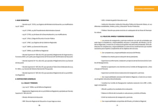 70 71
SITUACIONES ADMINISTRATIVAS
5.BASENORMATIVA
	 −DecretoLeyN.°25762,LeyOrgánicadelMinisteriodeEducaciónysumodificatoria
LeyN.°26510
	 −LeyN.º27444,LeydelProcedimientoAdministrativoGeneral
	 −LeyN.º27783,LeydeBasesdelaDescentralizaciónysusmodificatorias
	 −LeyN.°27815,CódigodeÉticadelaFunciónPública
	 −LeyN.°27867,LeyOrgánicadelosGobiernoRegionales
	 −LeyN.°28044,LeyGeneraldeEducación
	 −LeyN.°29944,LeydeReformaMagisterial
	 −DecretoSupremoN.º006-2012-ED,queapruebaelReglamentodeOrganizacióny
Funciones(ROF)yelCuadroparaAsignacionesdePersonal(CAP)delMinisteriodeEducación
	 − Decreto Supremo N.º 011-2012-ED, que aprueba el Reglamento de la Ley General
deEducación
	 −DecretoSupremoN.º304-2012-EF,queapruebaelTextoÚnicoOrdenadodelaLey
N.º28411,LeyGeneraldelSistemaNacionaldePresupuesto
	 −DecretoSupremoN.°004-2013-ED,queapruebaelReglamentodelaLeydeRefor-
maMagisterial
6.DISPOSICIONESGENERALES
	 6.1.SIGLASYTÉRMINOS
	 −Ley:LeyN.°29944,LeydeReformaMagisterial
	 −Reglamento:ReglamentodelaLeydeReformaMagisterial,aprobadoporDecreto
SupremoN.°004-2013-ED
	 −Minedu:MinisteriodeEducación
	 −DRE:DirecciónRegionaldeEducaciónolaquehagasusveces
	 −UGEL:UnidaddegestiónEducativaLocal
	 − Institución Educativa: Institución Educativa Pública de Educación Básica, en sus
diferentesmodalidades,nivelesyciclos,yEducaciónTécnicoProductiva.
	 − Profesor: Docente que presta servicios en cualesquiera de las Áreas de Desempe-
ñoLaboral.
	 6.2.ROLESDELMINEDUYGOBIERNOREGIONALES
	 a. Los proceso de reasignación y permuta involucran una serie de actividades que
están bajo la competencia y responsabilidad, exclusiva o compartida, del Minedu y los Go-
biernoRegionales,atravésdesusinstanciasdegestióneducativadescentralizada.Dichadis-
tribución de competencias y responsabilidades no exime de las coordinaciones que resulten
necesariasparaelóptimocumplimientodelosobjetivosdelconcurso.
	 b.SoncompetenciasyresponsabilidadesexclusivasdelMinedu:
	 −Establecerloscriteriosparalaevaluacióndelospostulantes.
	 −Supervisarlaconformación,instalaciónyelejerciciodelasfuncionesdelosComi-
tésdeReasignaciones.
	 − Diseñar la capacitación a los miembros de los Comités de Reasignaciones y Área
oEquipodePersonal.
	 −Supervisarlaemisióndelasresolucionesdereasignaciónypermuta.
	 c. Son responsabilidades exclusivas del Gobierno Regional, a través de sus instan-
ciasdegestióneducativadescentralizadas:
	 − Constituir los Comités de Reasignación mediante resolución de la DRE o UGEL,
segúncorresponda.
	 −Difundirypublicarlosresultadosdelaevaluación.
	 −ElaborarelinformedeloactuadoencadaprocesoyremitirloalMinedu.
	 −Emitirlasresolucionesdereasignaciónypermuta.
	 d.SonresponsabilidadescompartidasdelMineduyelGobiernoRegional:
 