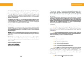 106 107
SITUACIONES ADMINISTRATIVAS
GeneraldeDesarrolloDocenteremitióalDespachoViceministerialdeGestiónPedagógicaelIn-
forme N.° 359-2015-MINEDU/VMGP-DIGEDD-DITEN, elaborado por la Dirección Técnico Norma-
tiva de Docentes, con el cual sustenta la necesidad de aprobar la Norma Técnica denominada
“Normasqueregulanelprocedimientoparaelencargodeplazasvacantesdecargosdirectivos,
jerárquicosydeespecialistaseneducaciónenelmarcodelaLeydeReformaMagisterial”,conel
finnormarelprocedimientoquepermitaseleccionaralpersonaldocentenombradoidóneopara
elencargodecargosvacantes;
DeconformidadconelDecretoLeyN.º25762,LeyOrgánicadelMinisteriodeEducación,modifi-
cadoporlaLeyN.º26510;elReglamentodelaLeydeReformaMagisterial,aprobadoporelDe-
cretoSupremoN.º004-2013-ED;yelReglamentodeOrganizaciónyFuncionesdelMinisteriode
Educación,aprobadoconDecretoSupremoN.º001-2015-MINEDU;
SERESUELVE:
Artículo1.AprobarlaNormaTécnicadenominada“Normasqueregulanelprocedimientopara
elencargodeplazasvacantesdecargosdirectivos,jerárquicosydeespecialistaseneducaciónen
elmarcodelaLeydeReformaMagisterial”,lamismaquecomoAnexoformaparteintegrantede
lapresenteResolución.
Artículo2.EncargarelcumplimientodelapresenteNormaTécnicaalaDirecciónGeneraldeDe-
sarrolloDocentedependientedelDespachoViceministerialdeGestiónPedagógicadelMinisterio
deEducación.
Artículo 3. Disponerlapublicacióndelapresenteresoluciónysuanexo,enelSistemadeInfor-
maciónJurídicadeEducación(SIJE),ubicadoenelPortalInstitucionaldelMinisteriodeEduca-
ción(www.minedu.gob.pe),elmismodíadelapublicacióndelapresenteResolucióneneldiario
oficial“ElPeruano”.
Regístrese,comuníqueseypublíquese.
FLAVIOF.FIGALLORIVADENEYRA
ViceministrodeGestiónPedagógica
Normasqueregulanelprocedimientoparaelencargodepla-
zas vacantes de cargos directivos, jerárquicos y de especialis-
taseneducaciónenelmarcodelaLeydeReformaMagisterial
1.FINALIDAD
Establecer los procedimientos, requisitos y criterios técnicos para la selección del personal
docente idóneo que ocupará mediante encargo las plazas vacantes de especialistas en edu-
cación,jerárquicosydirectivosdelasinstitucioneseducativaspúblicas,yporconveniodelas
diferentes instancias de gestión educativa descentralizada, según lo dispuesto en el artículo
70 de la Ley N.° 29944, Ley de Reforma Magisterial, y en el artículo 178 del Reglamento de la
referidaLey,aprobadoporDecretoSupremoN.°004-2013-ED.
2.OBJETIVOS
	 2.1. Establecer disposiciones técnicas para la organización, implementación y eje-
cución del proceso de encargos en las plazas vacantes de cargos de especialistas en educa-
ción, jerárquicos y directivos de instituciones educativas, de acuerdo a la Ley, su Reglamento
ymodificatorias.
	 2.2. Seleccionar personal docente nombrado idóneo para el encargo, siempre que
cumpla con el perfil y característica profesional para encargarles plazas vacantes de los dife-
rentescargosexistentes,deacuerdoaladisponibilidadpresupuestal.
3.BASELEGAL
	 3.1ConstituciónPolíticadelPerú.
	 3.2LeyN.°28044,LeyGeneraldeEducación.
	 3.3LeyN.°29944,LeydelaReformaMagisterial.
	 3.4LeyN.°27444,LeydelProcedimientoAdministrativoGeneral.
	 3.5LeyN.°29988,Leyqueestablecemedidasextraordinariasparaelpersonaldocente
yadministrativodeinstitucioneseducativaspúblicasyprivadas,implicadoendelitosdeterroris-
mo,apologíadelterrorismo,delitosdeviolaciónsexualydelitosdetráficoilícitodedrogas,creael
registrodepersonascondenadasoprocesadaspordelitodeterrorismo,apologíadelterrorismo,
delitosdeviolacióndelalibertadsexualytráficoilícitodedrogas,ymodificalosartículos36y38
delCódigoPenal.
	 3.6 LeyN.°27818,LeyparalaEducaciónBilingüeIntercultural.
 