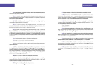 142 143
CONTRATACIÓN DOCENTE
	 e)UnespecialistadeTecnologíasEducativas,paraelcasoqueexistanvacantesen
instituciones educativas con AIP/CRT.
	 5.4.4 De no contar con un especialista EBE o EBA y se cuente con plazas vacantes
deestasmodalidades,sedebeintegraralComitéaundirectordeIEoprofesordeeducación
básica especial o básica alternativa.
	 5.4.5ElComitédeContrataciónejercesusfuncionesduranteelaño,paracubrirlas
vacantes que se generen durante el año lectivo.
	 5.4.6 No pueden ser miembros del Comité de Contratación, los servidores que se
encuentren inhabilitados o cumpliendo sanción administrativa vigente por procesos disci-
plinarios, ni los que se encuentren en uso de vacaciones o licencia.
	 5.4.7 El Comité podrá solicitar el apoyo de la Defensoría del Pueblo, la Fiscalía de
PrevencióndelDelitouotraautoridadlocal,asícomoaunrepresentantedelaorganización
indígena regional (cuando corresponda a instituciones educativas EIB), a fin que el proceso
de contratación se desarrolle conforme a lo dispuesto en la normativa vigente. La ausencia
de estas autoridades y del representante indígena no impide que dicho comité cumpla con
sus funciones
	 5.4.8 Son funciones del Comité de Contratación las siguientes:
	 a) Cumplir el cronograma de actividades establecidos.
	 b) Llevar un libro de actas, donde se registran las actividades desarrolladas y ocu-
rrencias del proceso.
	 c) Verificar antes de la adjudicación de plazas EIB que el postulante se encuentre
en el Registro Nacional de Docentes Bilingües de Lenguas Originarias del Perú, según la in-
formación contenida en la Base de Datos remitida por el Minedu y según sea el caso, garan-
tizar que en la adjudicación de plazas EIB los postulantes cumplan con el nivel de dominio
mínimoexigidoparalacorrespondientelengua originaria oserespeteelrangodeprelación
del dominio de la lengua originaria (Anexo 11).
	 d) Publicar el cuadro de méritos final establecido con la prueba.
	 e) Llevar a cabo el proceso de adjudicación de plazas vacantes en acto público,
respetando rigurosamente el cuadro de méritos final, el grupo de inscripción en que dio la
prueba el postulante y el orden de asignación de la plaza.
	 f) Entregar las actas de adjudicación a los postulantes.
	 g) Elaborar y presentar el informe final del proceso de contratación a la DRE.
	 5.4.9 Para las sesiones del Comité de Contratación se requiere la presencia de por
lo menos tres (3) miembros del Comité (o sus alternos). Las decisiones se adoptan por la
mayoría más uno de los presentes en la sesión. En caso solo asistan tres (3) miembros se
requiere unanimidad. En caso de empate el presidente tiene el voto dirimente.
	 5.4.10 El Comité de Contratación rige su funcionamiento según lo establecido en
elTítuloII,CapítuloIIySubcapítuloV,referidoalosÓrganosColegiados,delaLeyN.º27444,
Ley del Procedimiento Administrativo General.
	 5.5 DEL CONTRATO
	5.5.1 La resolución que aprueba el contrato del servicio docente suscrito, es con-
dición indispensable e insustituible para que el contratado inicie sus labores, debiendo ser
notificada de acuerdo a las normas legales vigentes.
	 5.5.2 Previa a la emisión de la resolución, la UGEL verifica que obre en los antece-
denteselContratodeServicioDocentedebidamentesuscritoporlaspartes,segúnelforma-
to adjunto en el Anexo 1 de la presente norma.
	 5.5.3Todocontratodebetenerunavigenciamínimadetreinta(30)días,pudiendo
iniciarse a partir del primer día de clases, y como máximo hasta el 31 de diciembre.
	 5.5.4 Está prohibido efectuar más de un contrato en una plaza vacante, bajo res-
ponsabilidad administrativa del funcionario/servidor que autorice tal acto; igual restricción
se considera para los contratos eventuales.
	 5.5.5 La jornada de trabajo del profesor contratado se establece de acuerdo con
la modalidad, nivel, ciclo, programa educativo o forma en el que se desempeñe, según se
detalla:
 