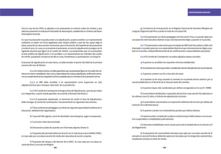 152 153
CONTRATACIÓN DOCENTE
Para el caso de los CRFA, se adjudica a los postulantes en estricto orden de méritos y que
ademáspresentenlaevaluaciónfavorablededesempeño,establecidoenelMarcodelBuen
Desempeño Docente.
Encasoelpostulantenopuedaasistiralaadjudicación,puedeacreditaraunrepresentante
mediante un poder con firma legalizada ante notario público o juez de Paz, quien elige la
plaza,presentalosdocumentosnecesariospara la formacióndelexpedientedelpostulante
yrecibeelacta.Encasonosepresenteelpostulante,elactodeadjudicaciónprosigueconel
siguiente docente que figure en el cuadro de méritos. Los postulantes que no se presenten
al acto público de adjudicación o no acrediten a un representante son retirados del cuadro
de mérito, quedando constancia de ello en acta, limitándose su participación a la Etapa IV.
El proceso de adjudicación en este tramo, no debe exceder el primer día hábil de la primera
semana del mes de febrero.
	
	 6.2.2Enambostramos,sedebegarantizarqueelpostulantefigureenelcuadrodemé-
ritosenlamismamodalidad,nivel,cicloyespecialidaddelaplazaadjudicada,verificandoasimis-
moelcumplimientodelosrequisitosmínimosestablecidosenelAnexo6delapresentenorma.
	 6.2.3 La DRE debe acreditar a un representante como Supervisor en la(s)
adjudicación(es) que convoque cada UGEL de su jurisdicción.
	 6.2.4ElComitédeContrataciónentregaelActadeAdjudicación,suscritaportodos
sus integrantes, a quien resulte ganador, de acuerdo al formato del Anexo 3.
	 6.2.5 El postulante adjudicado, al momento de recibir el Acta de Adjudicación,
debe entregar al Comité de Contratación, necesariamente los siguientes documentos:
	 a)Títuloprofesionalpedagógicoy/otítulodesegundaespecialidadprofesionalen
Educación, debidamente registrado(s).
	 b) Copia del DNI vigente, carné de identidad o de extranjería, según corresponda.
	 c) Currículum vitae documentado.
	 d) Declaración jurada de acuerdo con el formato adjunto (Anexo 5).
	 e)Propuestadelpromotor/directordelaIEconelvistobuenodelaONDEC/ODEC,
en caso opte por una plaza vacante de institución educativa de acción conjunta.
	 f) Propuesta del obispo o del director de la ODEC, en caso opte por una plaza va-
cante del Área Curricular de Religión.
	 g) Constancia de incorporación en el Registro Nacional de Docentes Bilingües de
Lenguas Originarias del Perú cuando se trate de una plaza EIB.
	 6.2.6 El postulante con título pedagógico de Educación Física, no puede optar por
una plaza de nivel educativo distinto al que voluntariamente eligió y postuló en la prueba.
	 6.2.7ElpostulanteaeducaciónparaeltrabajodeEBRnivelSecundariayEBAciclo
Avanzado,nopuedeoptarporunaespecialidaddistintaalquevoluntariamenteeligióypos-
tuló en la prueba, independientemente de las certificaciones o especialidades que posea.
	 6.2.8 El Comité de Contratación no podrá adjudicar plazas vacantes:
	 a) A quienes no acrediten los requisitos mínimos establecidos.
	 b)Aservidoresdecarreraqueesténcumpliendosancióndisciplinariadecesetemporal.
	 c) A quienes cuenten con 65 o más años de edad.
	 d) A quienes se les haya resuelto el contrato en el periodo lectivo anterior por la
causal establecida en el literal b) de la cláusula sexta del contrato.
	 e) A quienes hayan sido condenados por delitos consignados en la Ley N.º 29988.
	 f)Aexservidoresdestituidososeparadosdelserviciocuyasanciónfueaplicadaen
los últimos cinco (5) años, a la fecha de adjudicación inclusive.
	 g)Aexservidoressancionadosconseparacióndefinitivadelserviciopordelitosde
violación de la libertad sexual.
	 h) A quienes cuenten con antecedentes penales por delitos dolosos.
	 i)Aquienesesténcumpliendocondenacondicionalpordelitodolosooseencuen-
tren suspendidos e inhabilitados judicialmente.
	 j)Adocentesinhabilitadoscomoconsecuenciadeloestablecidoenelartículo214
del Reglamento.
	 k) Al postulante de nacionalidad extranjera que opte por una plaza vacante de IE
ubicadaenzonadefrontera,debiendooptarporotraplazaquenotengaestacaracterística,
respetando siempre el orden de mérito.
 