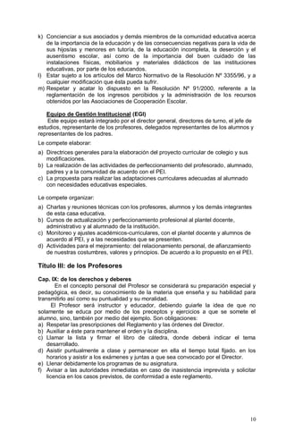 Normas de Convivencia Institucional