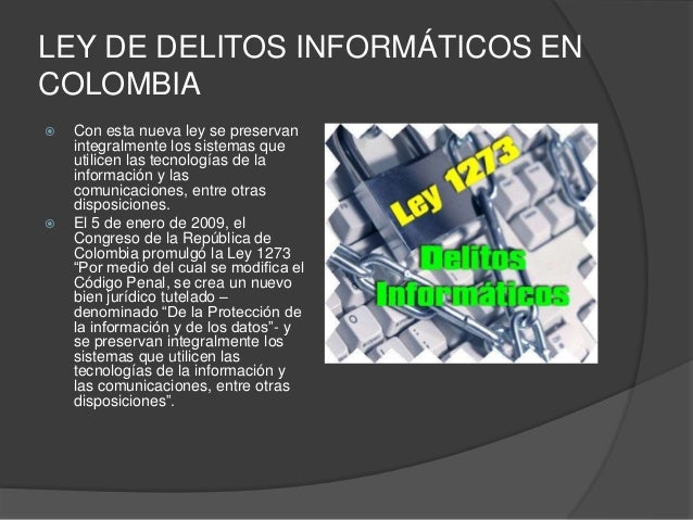 Resultado de imagen para delitos informaticos en colombia