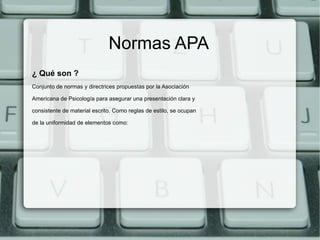 Normas APA ,[object Object]