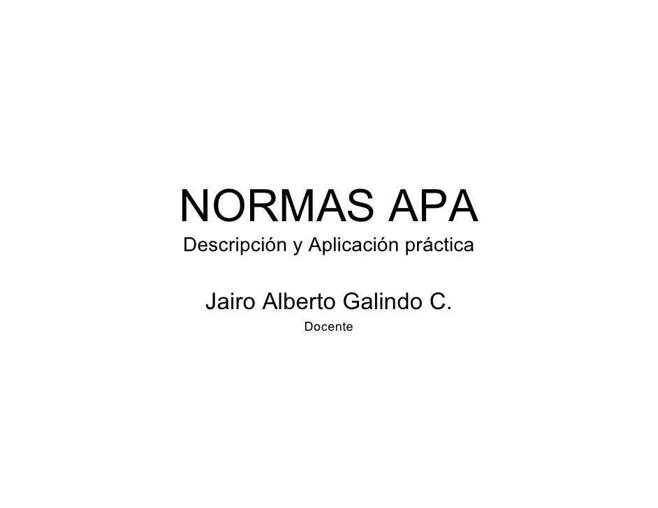 Normas Apa