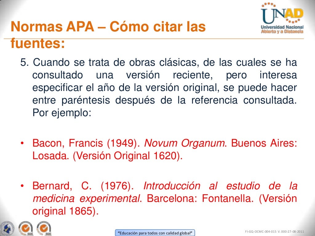 Normativa apa