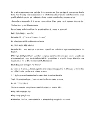 Normas apa | DOCX