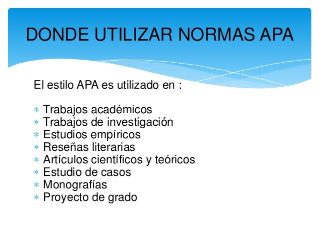 Normas apa