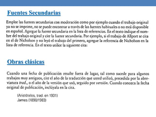 Fuentes Secundarias
Obras clásicas
 