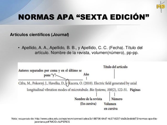 normas apa apa sexta edicion