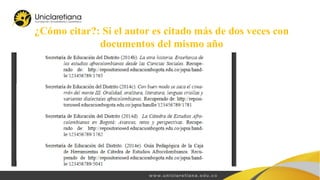 ¿Cómo citar?: Si el autor es citado más de dos veces con
documentos del mismo año
 