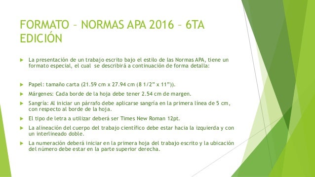 normas apa 2016 formato apa 6ta edicion