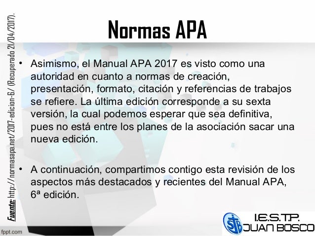 Normas Apa 2017