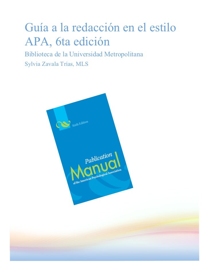 apa sexta edicion