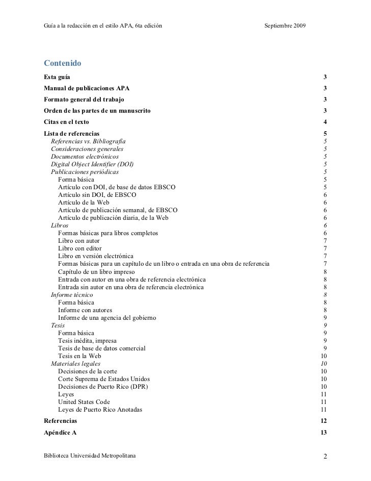 formato apa 6 edicion