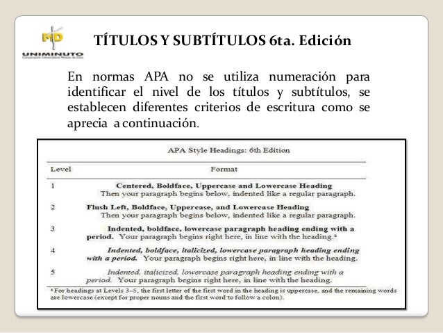 muestra de los titulos de apa 6 edicion viibidafar ml formato apa 6ta edicion word