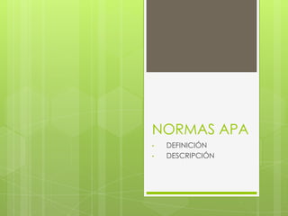 NORMAS APA ,[object Object]