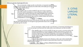 3. CITAS
LARGAS
LITERAL
ES
 