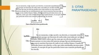 3. CITAS
PARAFRASEADAS
 