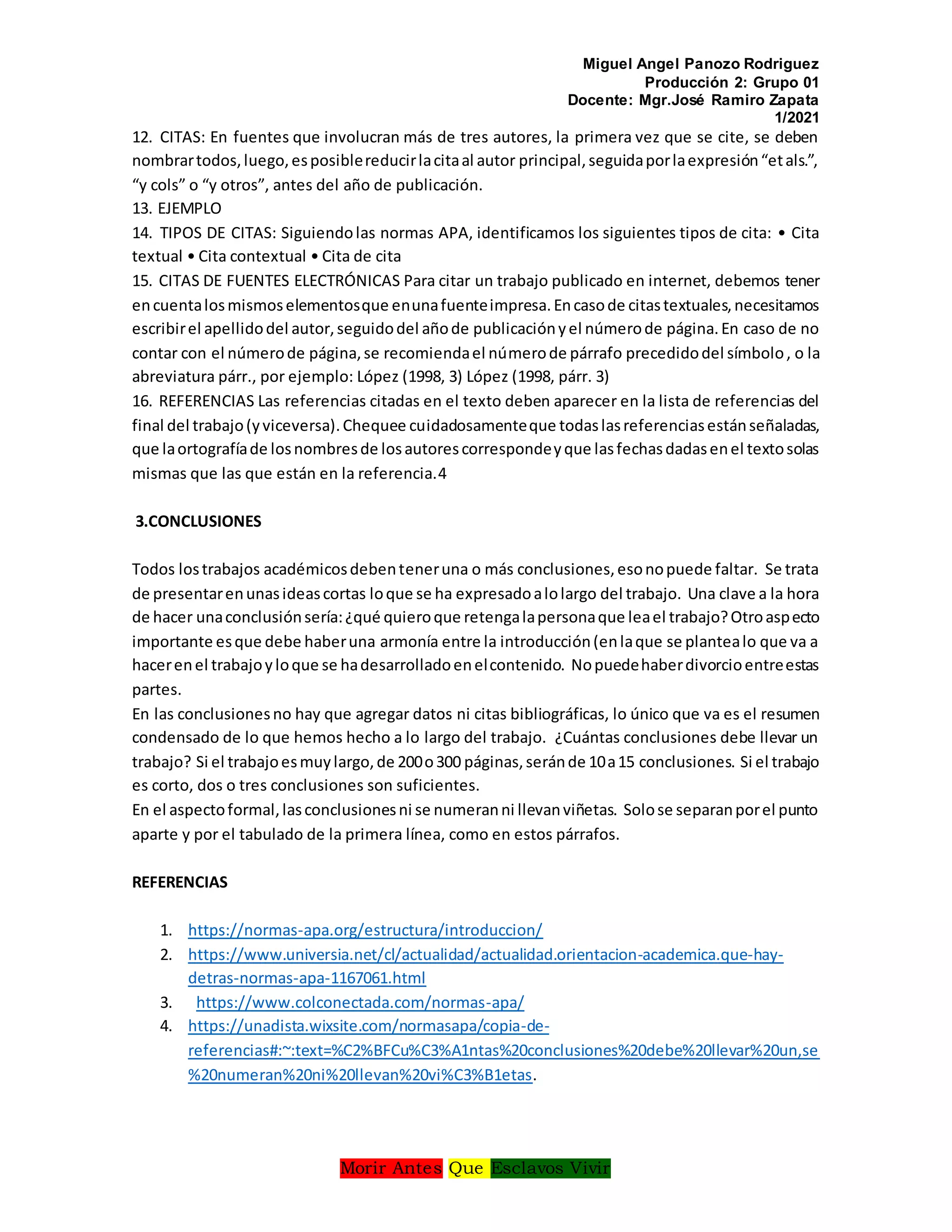 Normas apa para subir shlidhsare | DOCX