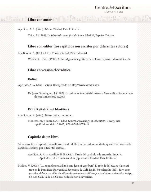 apa sexta edicion