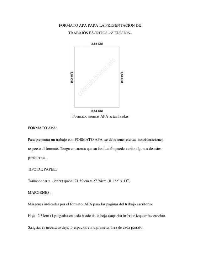 formato apa 6 edicion