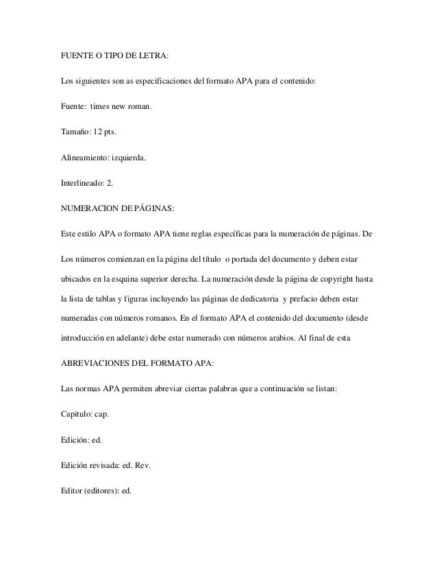 formato apa 6 edicion